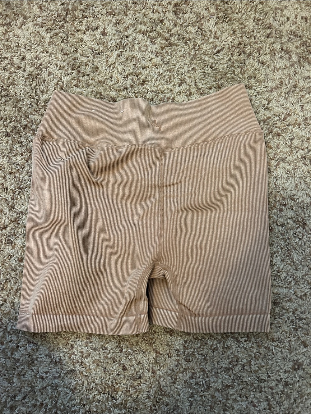 JoyLab Ribbed High-Waist Bike Shorts - Slate Blue and Tan. Can be sold seperate - Picture 7 of 7